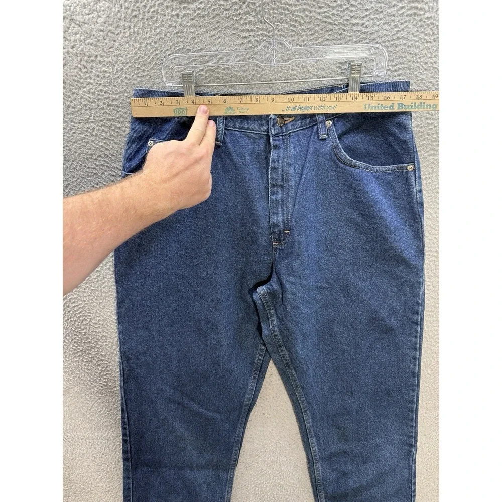 Wrangler Jeans Mens 36x32 Blue Relaxed Fit Workwear Chore Barn Grunge Skater NEW
